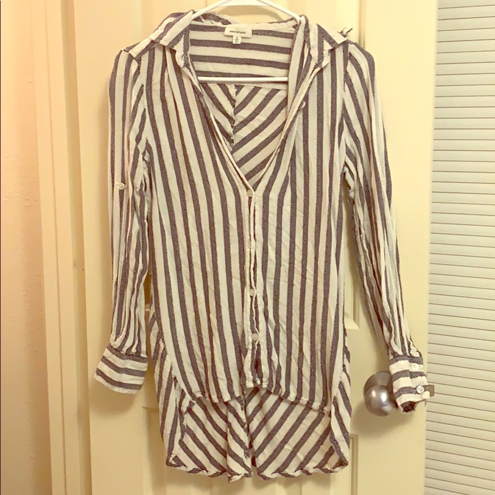 Max Studio Beach Long Sleeve Blouse